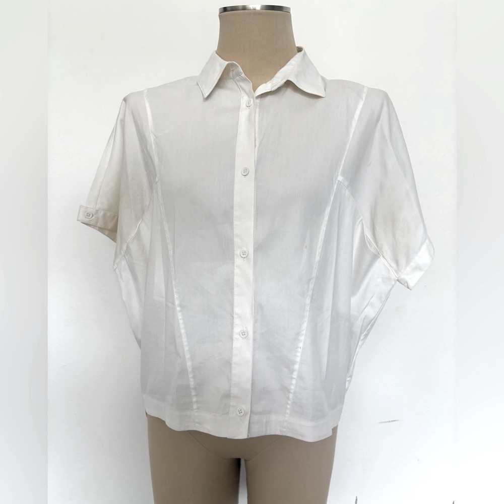 Robert Rodriguez White Top with high/low hem